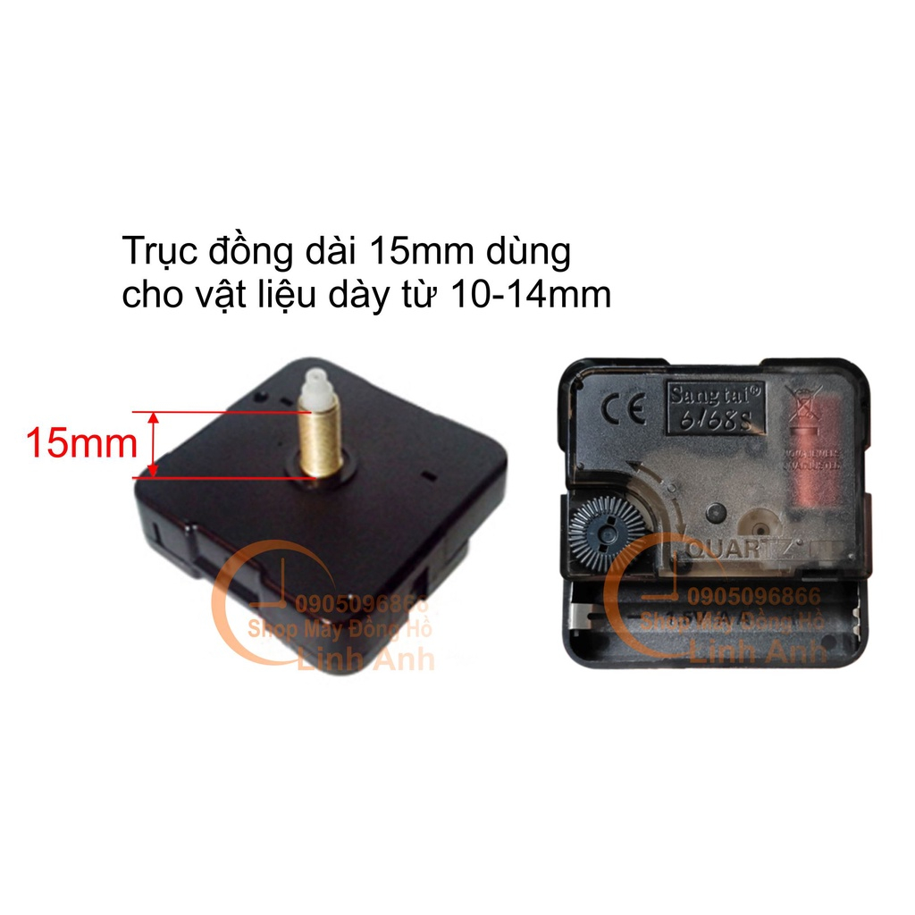 Máy đồng hồ treo tường trục Dài kim trôi chạy êm
