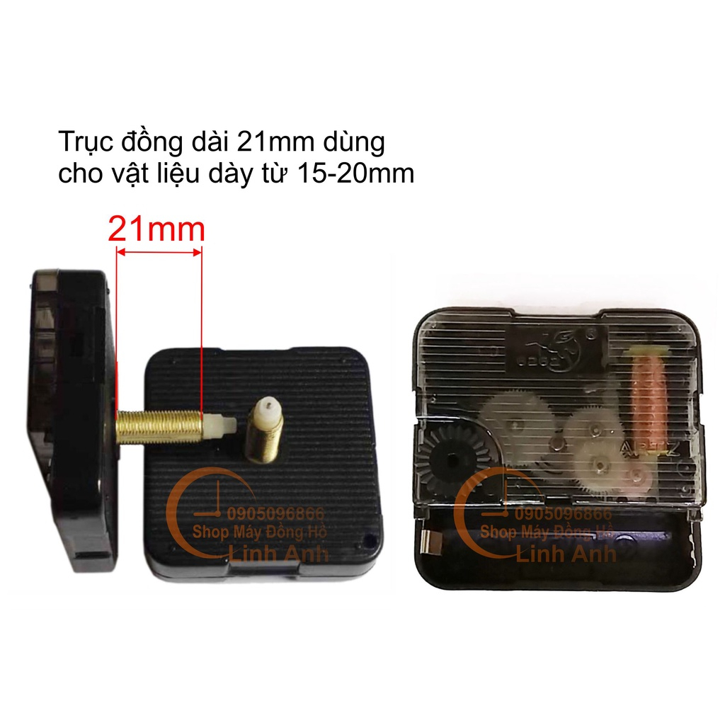 Máy đồng hồ treo tường trục Dài kim trôi chạy êm