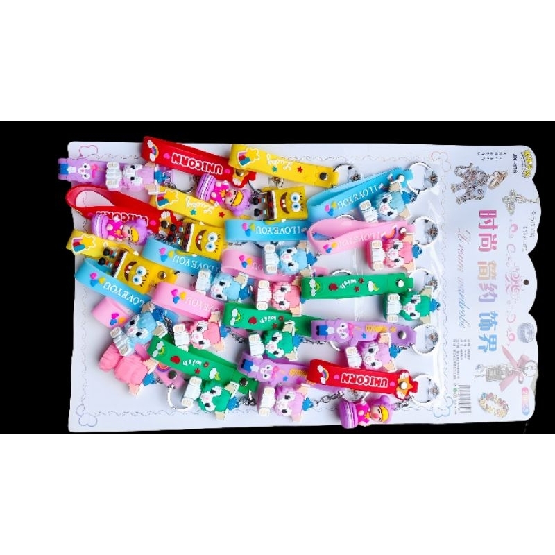 Vỉ 20 bộ móc khóa nhân vật anime hoạt hình mã số 816