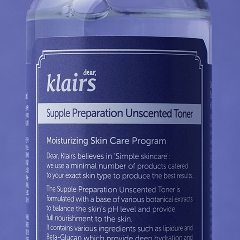 Nước hoa hồng Dear, Klairs Supple Preparation Unscented Toner 180ml | BigBuy360 - bigbuy360.vn