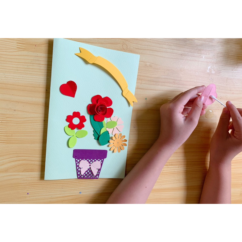 Túi hoa giấy cắt sẵn