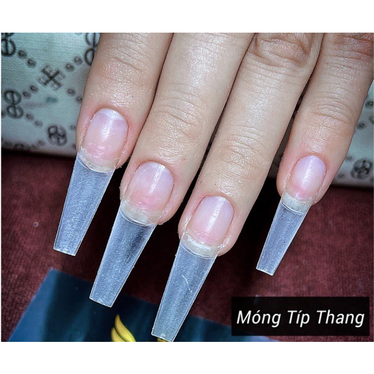 Móng nối phom thang, móng tip phom thang mẫu ngắn bịch 500 móng đủ size