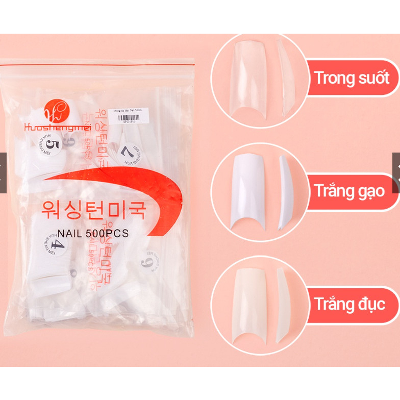 Móng nối hàn đủ số bịch 500 móng đủ size