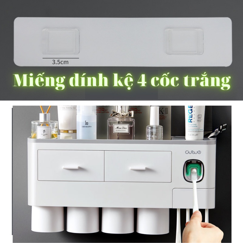 Miếng dính thay thế của kệ nhà tắm, phụ kiện dán tường bộ nhả kem đánh răng tự động