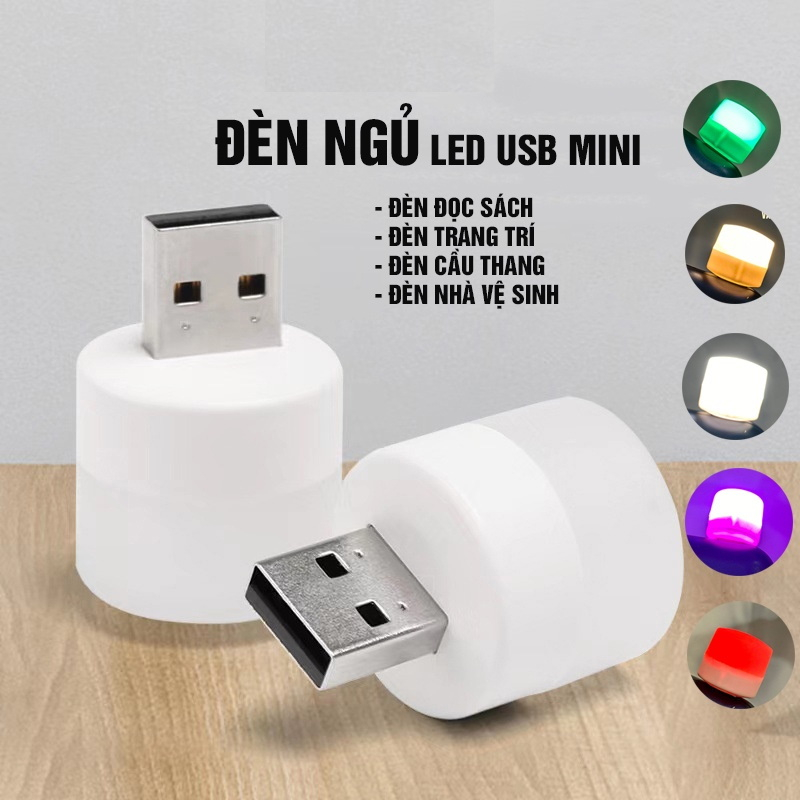 [Mã 24HSDEUSB giảm 50%] Đèn Ngủ LED USB Mini Nhỏ Gọn , Đọc Sách, Trang Trí, Nhà Tắm, Cầu Thang