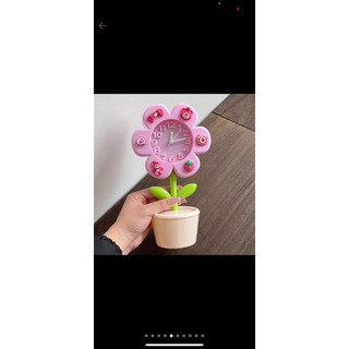 ĐỒNG HỒ BÁO THỨC HÌNH HOA (KÈM STICKER)