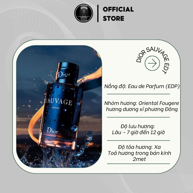 Nước hoa nam dior sauvage EDP 10ml hương dương xỉ phương Đông dầu thơm nam cao cấp lưu hương cực lâu