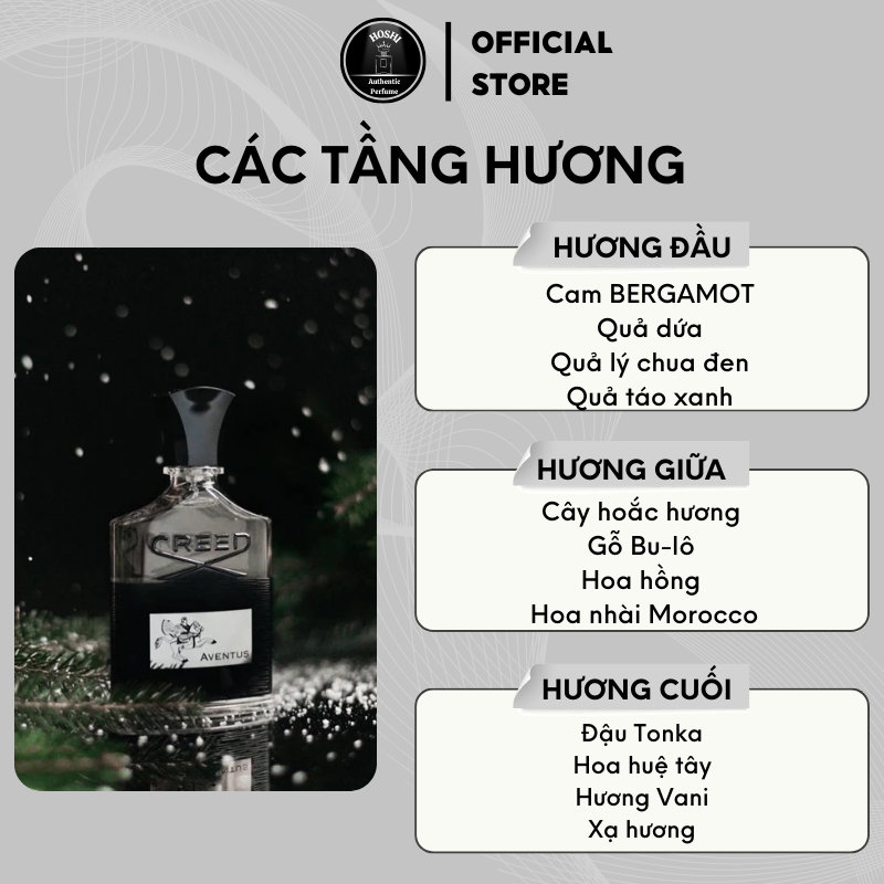 Nước Hoa Nam Creed Aventus EDP 10ml hương trái cây Chypre tinh dầu nước hoa nam mạnh mẽ sang trọng