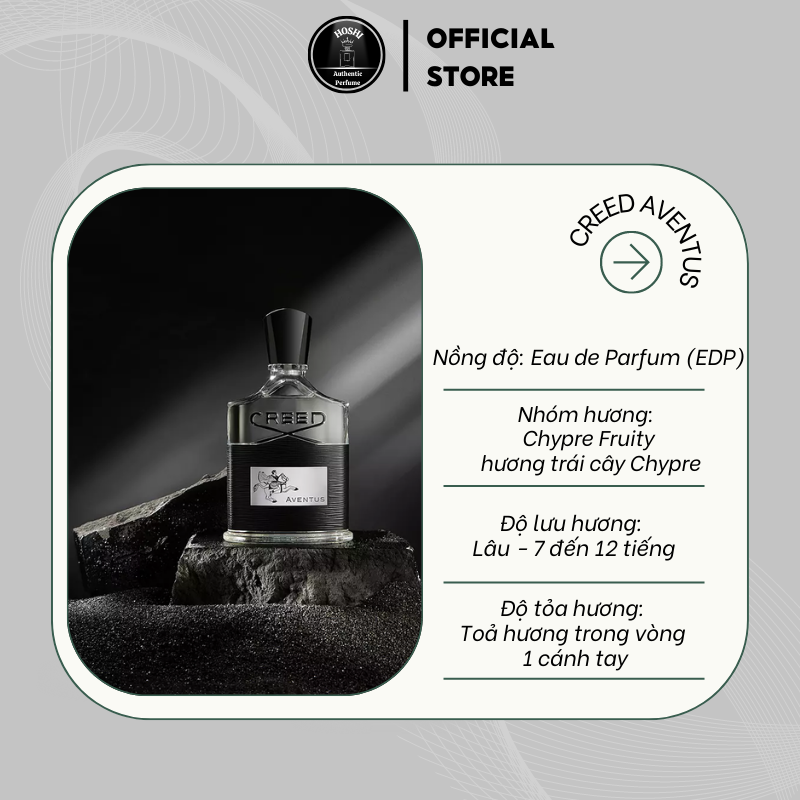 Nước Hoa Nam Creed Aventus EDP 10ml hương trái cây Chypre tinh dầu nước hoa nam mạnh mẽ sang trọng