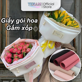  Giấy Mếch Xốp Hàn - Giấy Gói Hoa Gấm Hàn Cao Cấp - Loại Đẹp - Khổ 60x60 Lót Gói Hoa - Gói Quà Trang Trí Hot Trend 