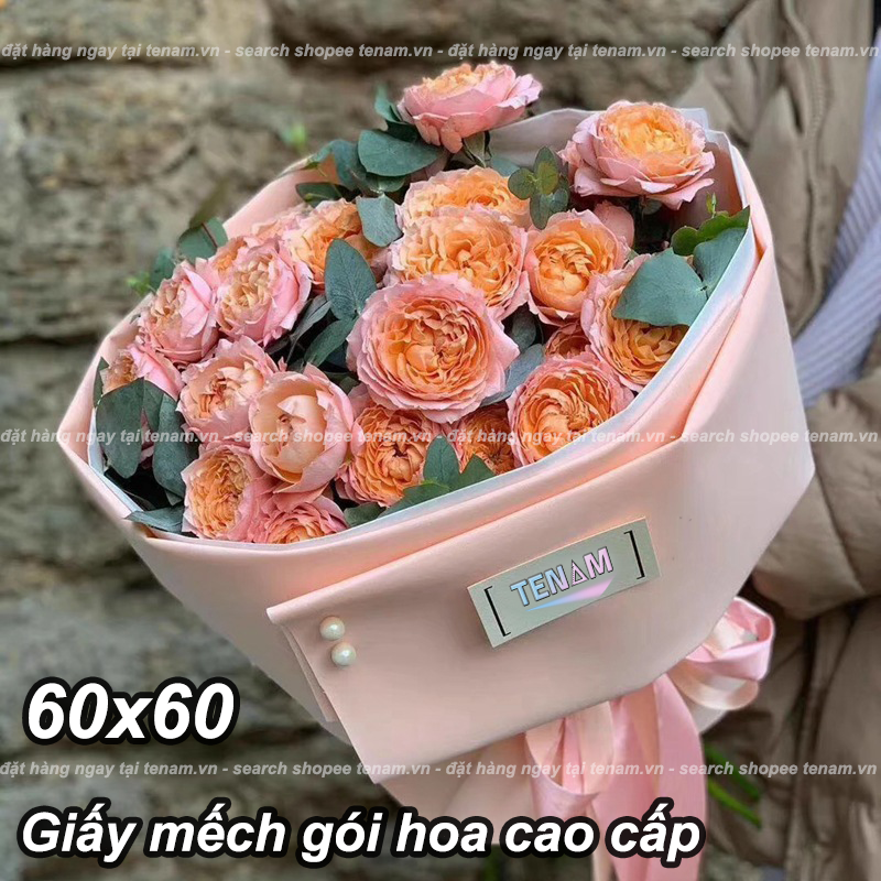 Giấy Mếch Xốp Hàn - Giấy Gói Hoa Gấm Hàn Cao Cấp - Loại Đẹp - Khổ 60x60 Lót Gói Hoa - Gói Quà Trang Trí Hot Trend