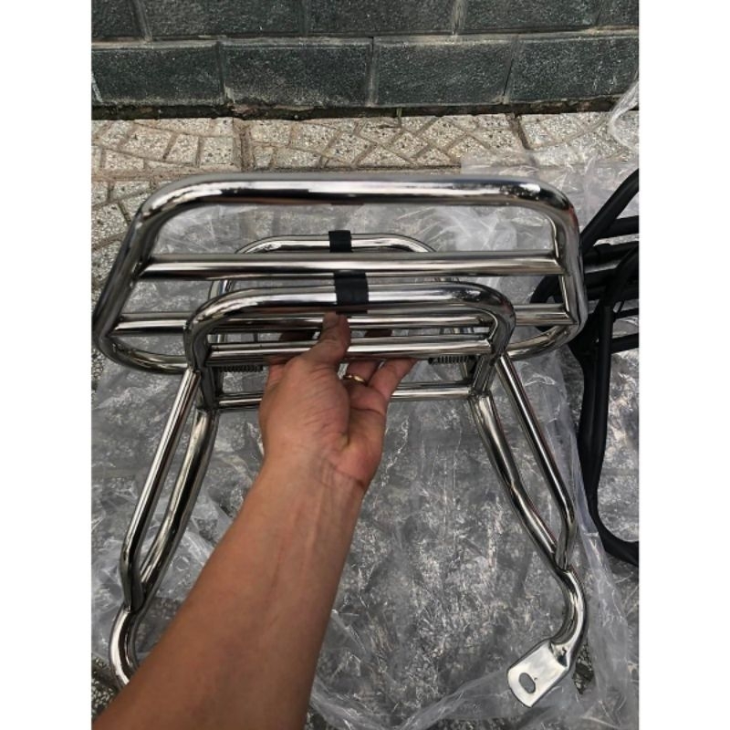 Baga tựa lưng, baga bật lò xo, baga trước, baga cong  xe  EVO200 , EVO200LITE