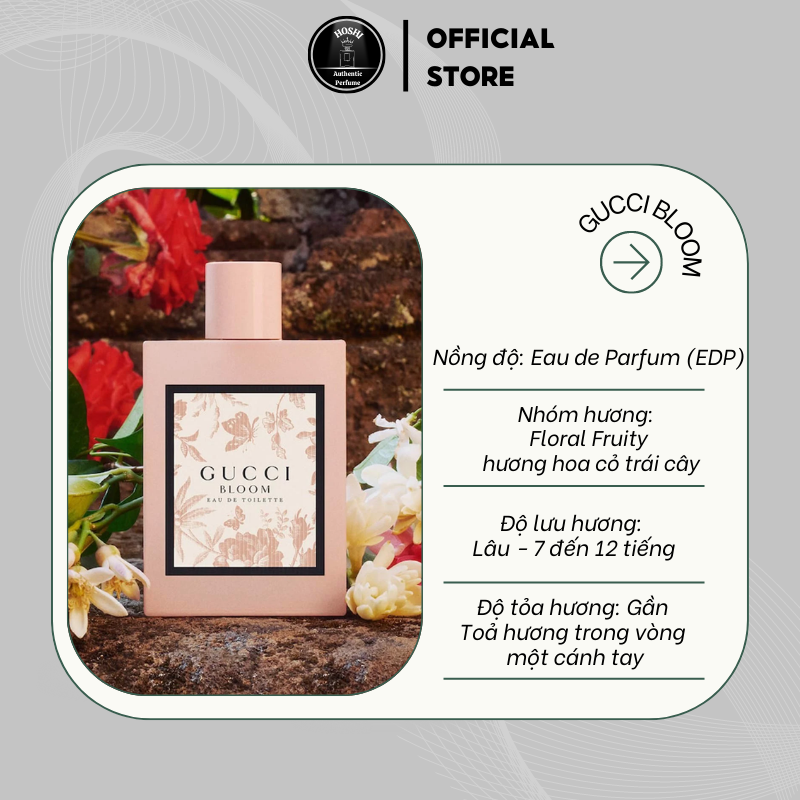 [Mẫu Thử] Nước Hoa Nữ Gucci Bloom Hồng EDP 10ml Hương thơm nữ tính quyến rũ ngọt ngào | BigBuy360 - bigbuy360.vn