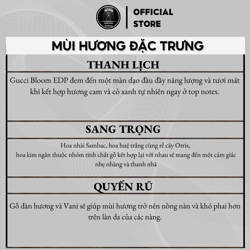 [Mẫu Thử] Nước Hoa Nữ Gucci Bloom Hồng EDP 10ml Hương thơm nữ tính quyến rũ ngọt ngào | BigBuy360 - bigbuy360.vn