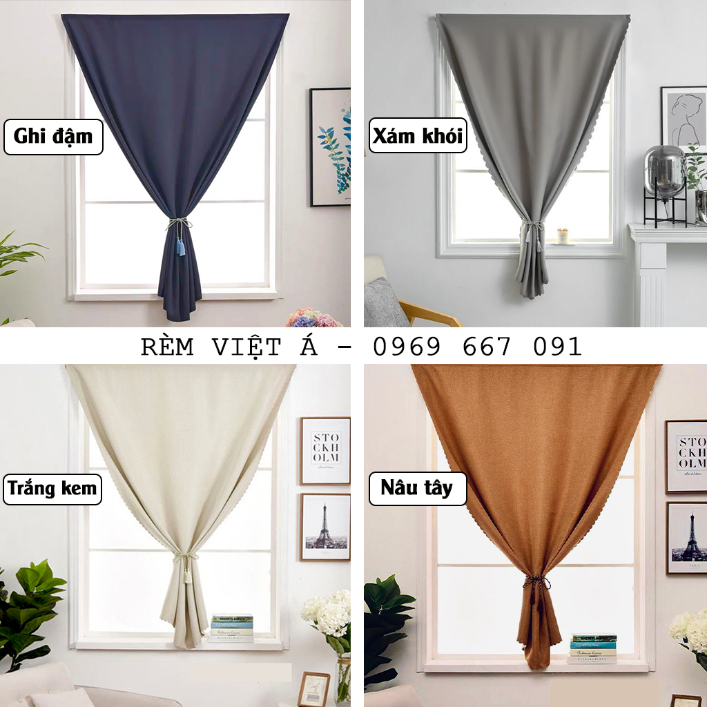 Rèm Cửa Dán Tường,Màn Dán Cửa Sổ Phòng Ngủ,Phòng Khách,Dán Bếp - Không Cần Khoan đục