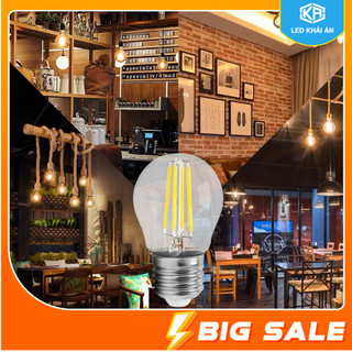 Bóng đèn tròn trang trí edison vintage g45 e27 4w