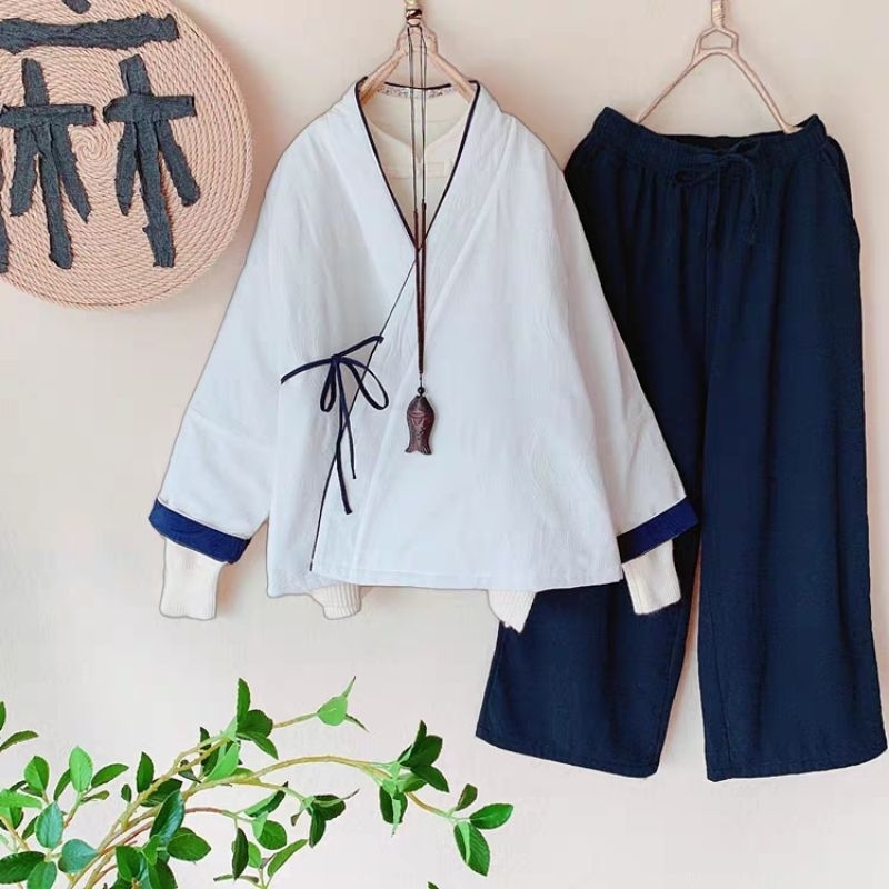 Áo cổ trang, Hán phục cách tân cho nam và nữ, vải đẹp, độ dày vừa phải