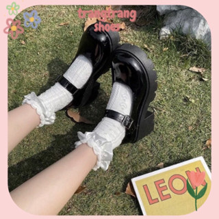 Giày búp bê Lolita tiểu thư đế cao gót phong cách Hàn Quốc G16 - trangtrangshoes