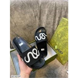 [Hàng đẹp] Dép Nam Gucci nam, nữ hình rắn ( đế cao su đúc bền đép đi êm chân ) mẫu #hot #2023
