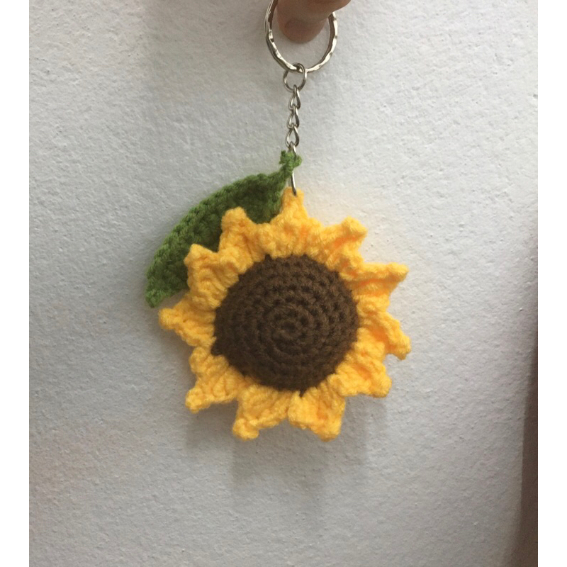 Móc khoá hoa hướng dương bằng len🌻🌻🌻🌻🌻