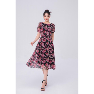  Đầm hoa tay bồng thiết kế cao cấp NEM Fashion 42852 giá tốt