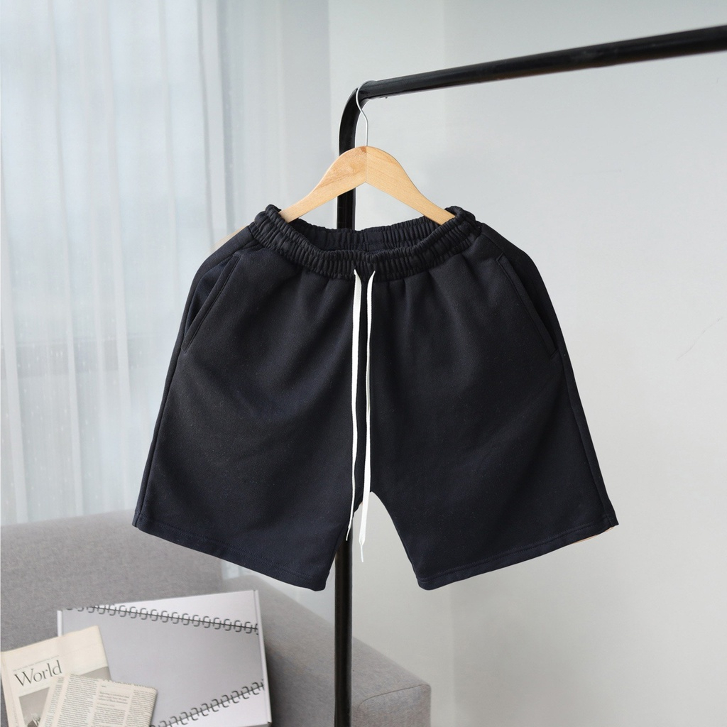 Quần Short Nỉ Basic Trẻ Trung Chất Nỉ Da Cá Cao Cấp Khô Thoáng, Thoải Mái