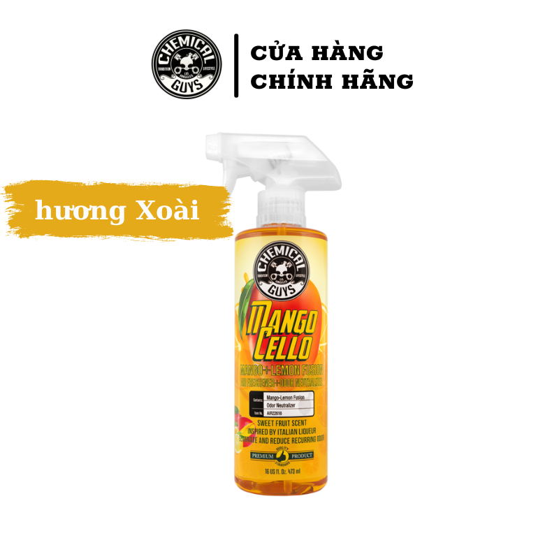 Chai xịt thơm hương Xoài thơm ngát Chemical Guys Mango Scent Air Freshener.
