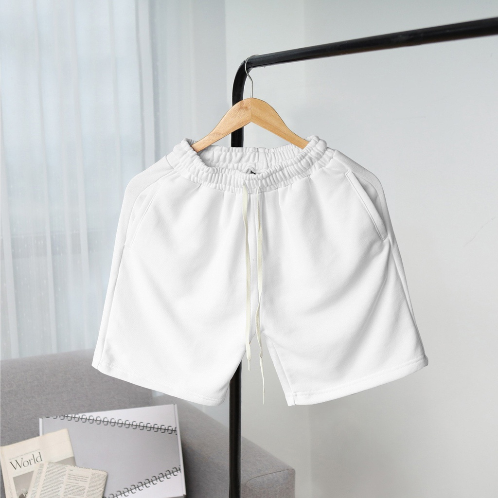 Quần Short Nỉ Basic Trẻ Trung Chất Nỉ Da Cá Cao Cấp Khô Thoáng, Thoải Mái