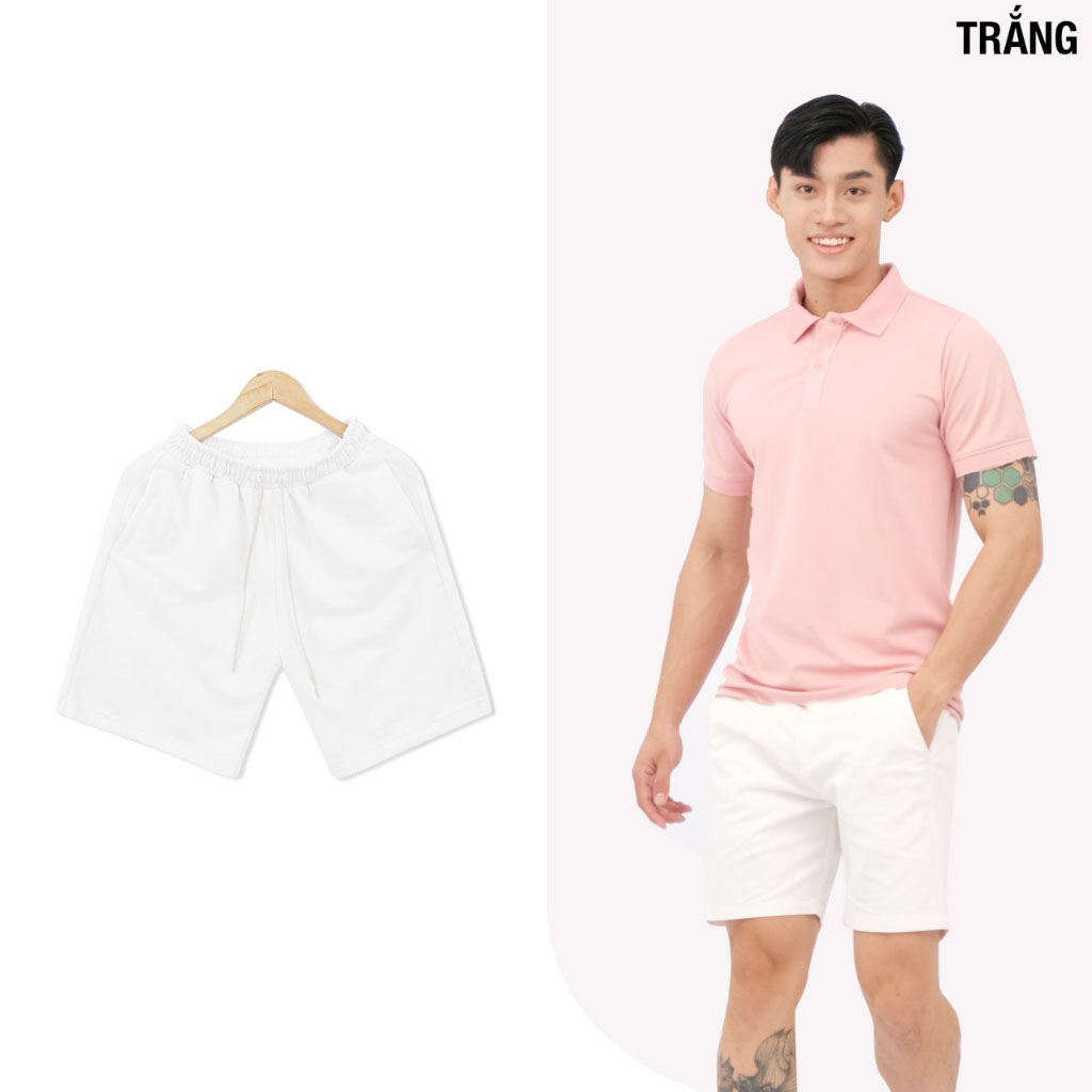 Quần Short Nỉ Basic Trẻ Trung Chất Nỉ Da Cá Cao Cấp Khô Thoáng, Thoải Mái