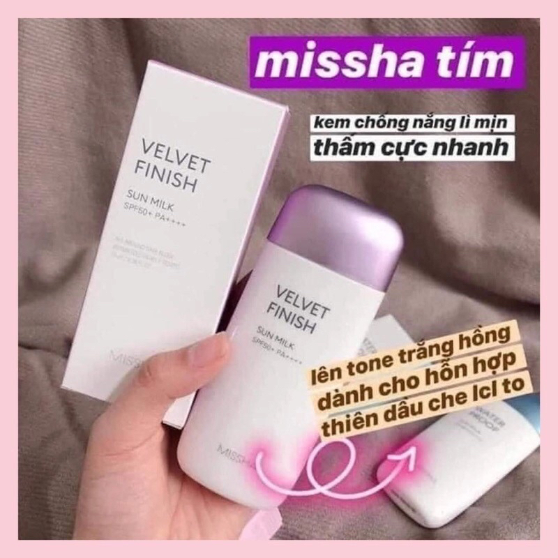 Kem chống nắng missha Hồng