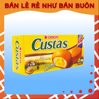 Hộp bánh trứng Custas loại 6 cái, Custas Lễ 12 hộp x 2 cái