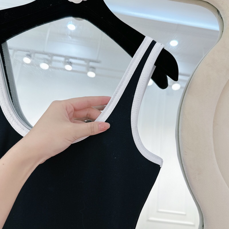 Set Váy Body 2Dây Bản To Phối Viền