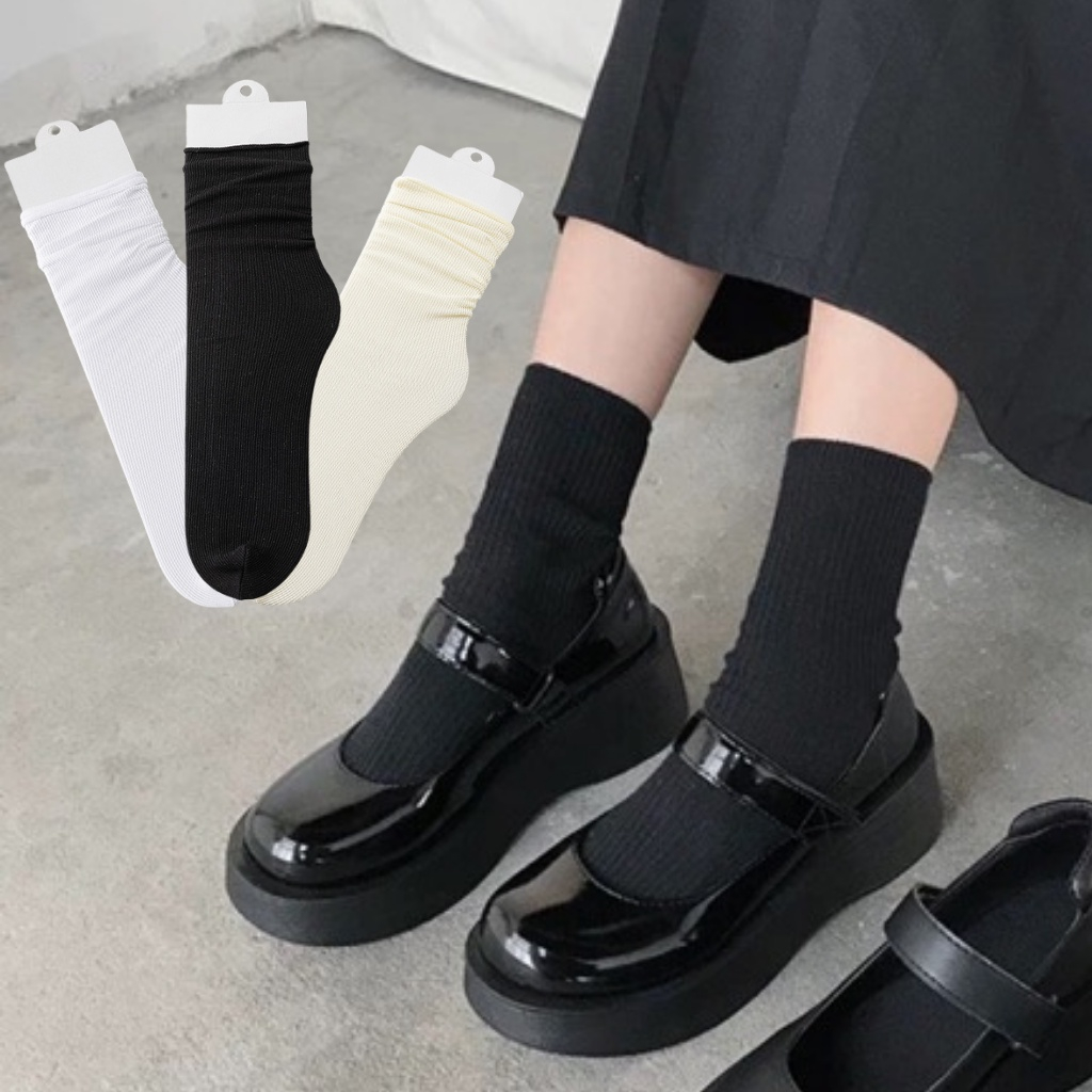 Tất Cổ Cao Nữ Nam. Vớ Lụa nữ Siêu Mỏng Thoáng Khí Tất Hè Nữ Cổ Dài Tất Lụa băng mát mẻ Co Giãn Cao Cho Nữ Nam
