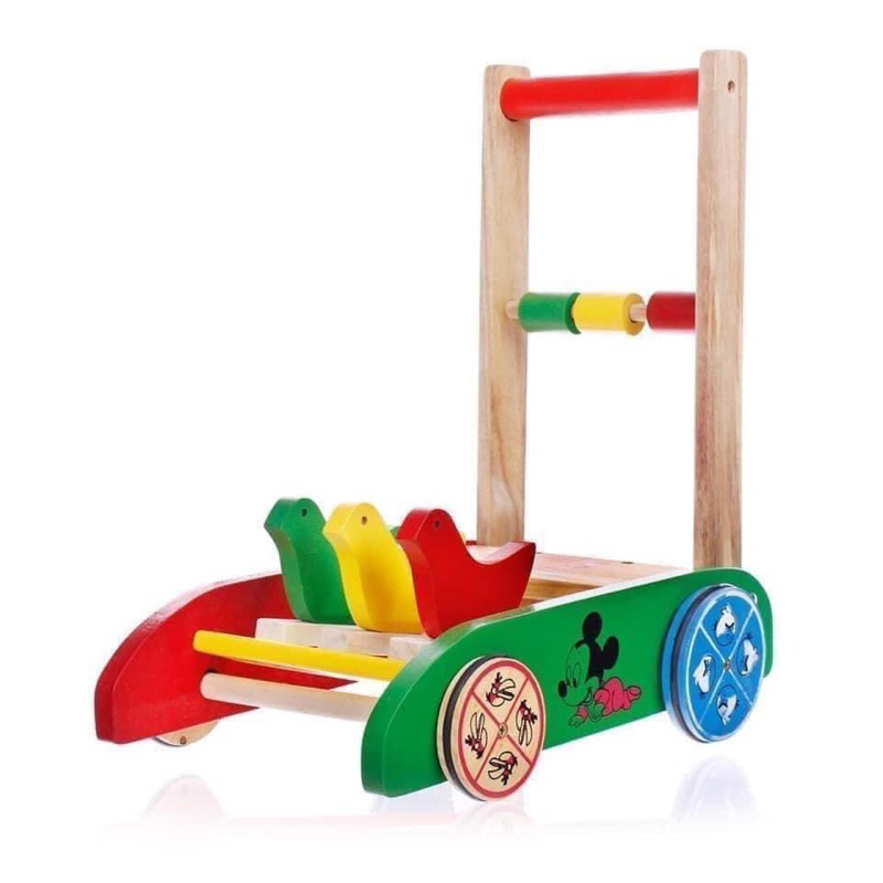 Xe tập đi gỗ hình con gà đáng yêu cho bé trai bé gái