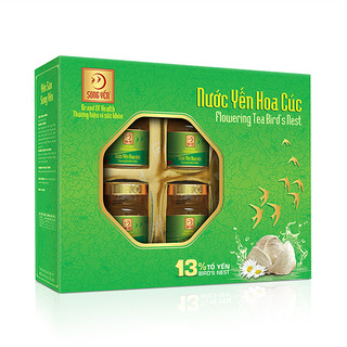SONG YẾN - Nước yến Song Yến vị Hoa Cúc 13% tổ yến đường phèn (70ml x 6 lọ)