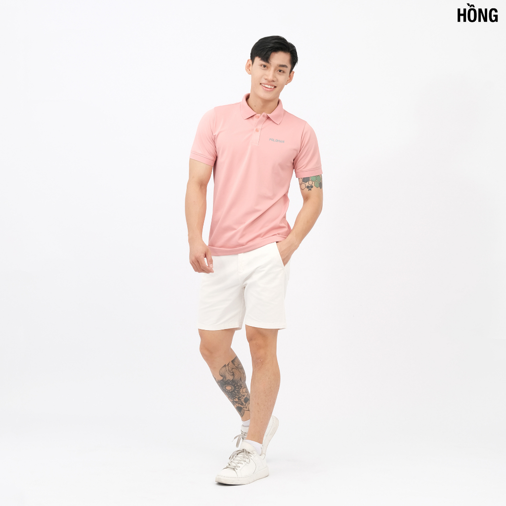 Áo Thun Polo Nam Basic POLOMAN Chất Cao Cấp Thoáng Khí Chuẩn Form