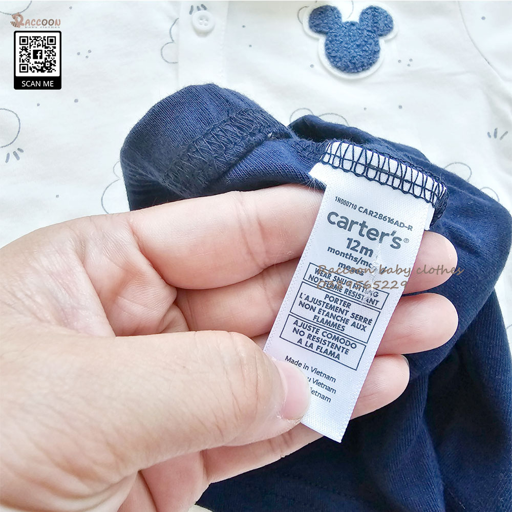 Quần đùi lưng thun Cotton bé trai xuất dư C.a.r.ter's