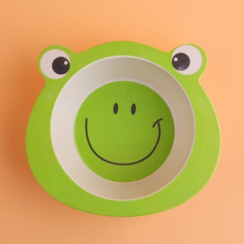 Bát ăn dặm sợi tre hình thú an toàn cho bé