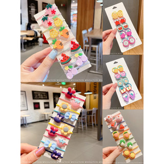 Set 10 dây thun cột tóc co giãn dễ thương phong cách hàn quốc cho bé gái mềm mại