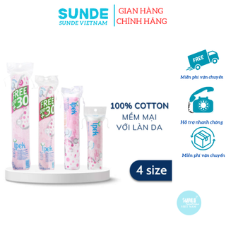 Combo 3 bông tẩy trang ipek thổ nhĩ kỳ 150 miếng - sunde