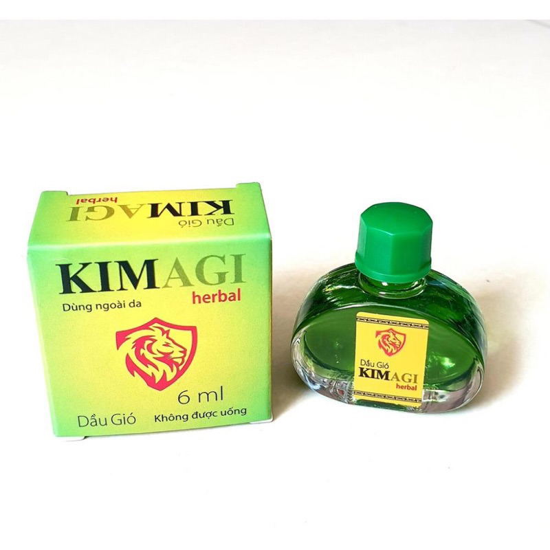 Dầu gió KIM Agi Herbal Hương thơm thư giãn, Giữ ấm cơ thể chai 6ml - Minpharmacy