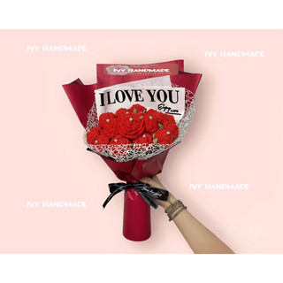 Bó 20 Hoa Hồng len handmade làm quà tặng🌹