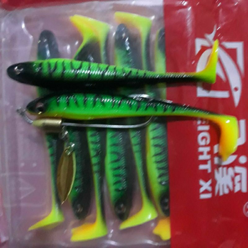 mồi mềm nff 9cm+lưỡi jighead ko rỉ siêu nhạy