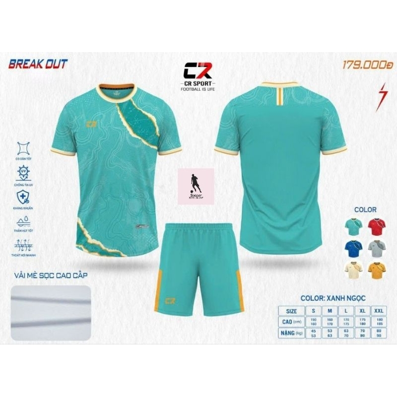 BỘ QUẦN ÁO BÓNG ĐÁ CR BREAKOUT