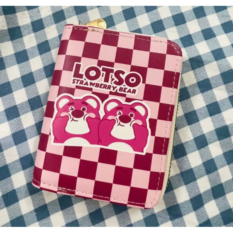 Ví Nam, Nữ Cầm Tay Mini Khóa Kéo Hoạt Hình, Gấu Dâu Đáng Yêu Hot Trend