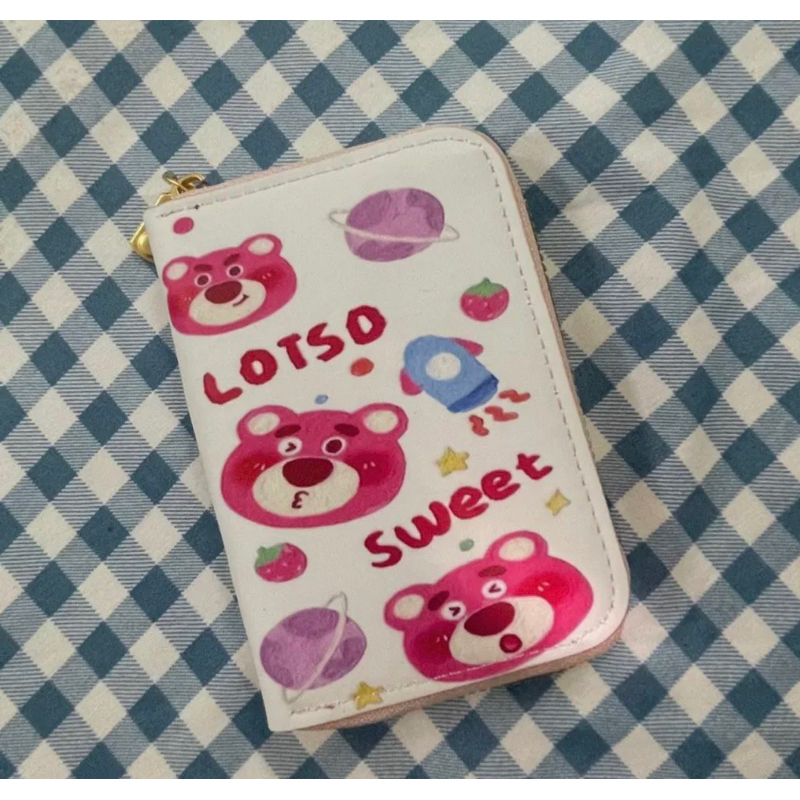 Ví Nam, Nữ Cầm Tay Mini Khóa Kéo Hoạt Hình, Gấu Dâu Đáng Yêu Hot Trend