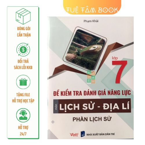 Sách - Đề kiểm tra đánh giá năng lực phần Lịch sử 7
