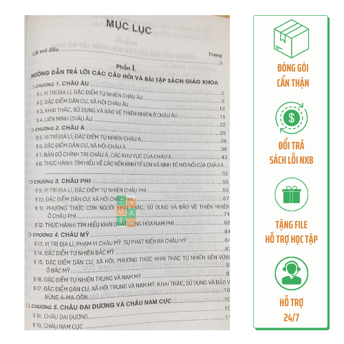 Sách - Hướng dẫn trả lời câu hỏi và bài tập Địa lí 7