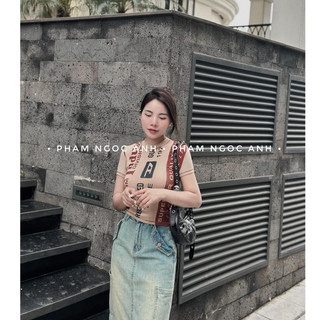 Áo thun croptop áo phông họa tiết chữ QCL1 Diesel LuciK Shop AT0012