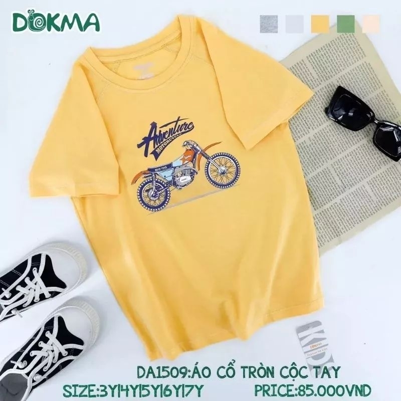 Áo cộc tay bé trai Dokma  mã DA1060, DA1509